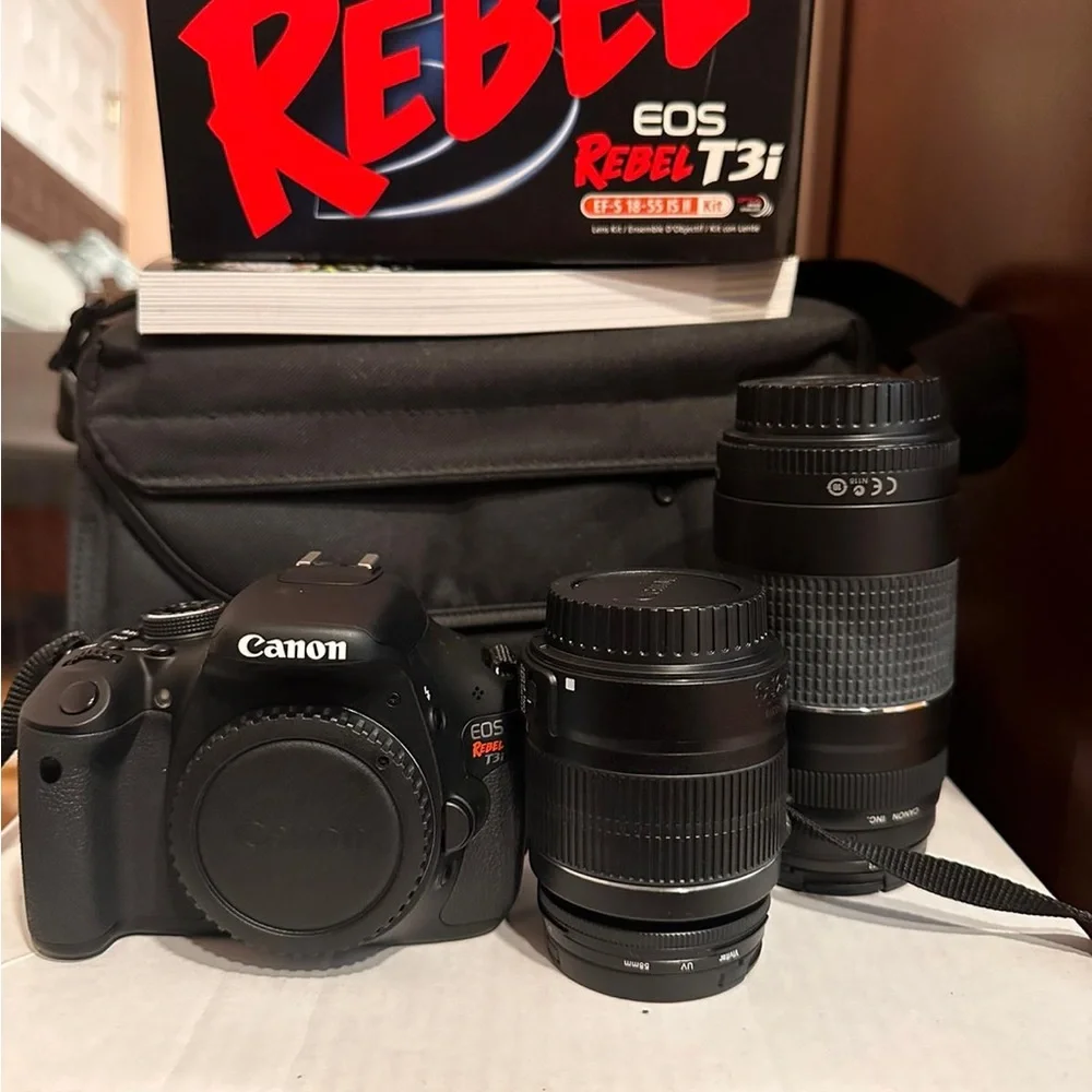 Canon EOS Rebel T3i DSLR Camera Kit with Two Lenses